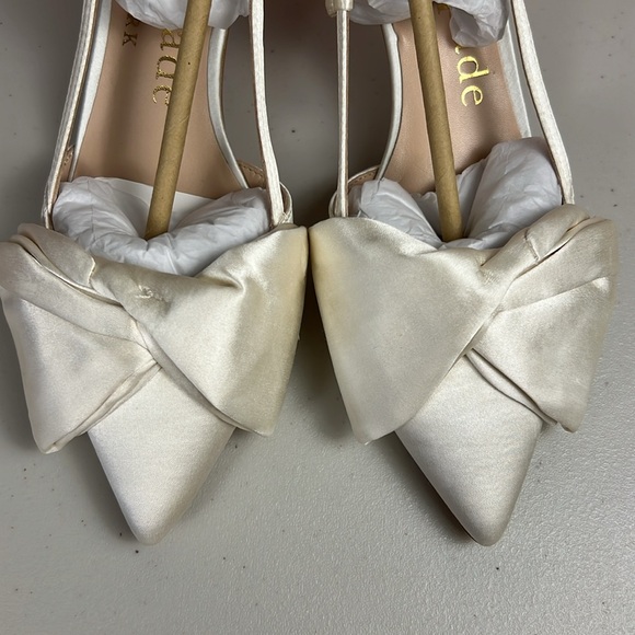 Kate Spade White Satin Heels - Picture 8 of 16